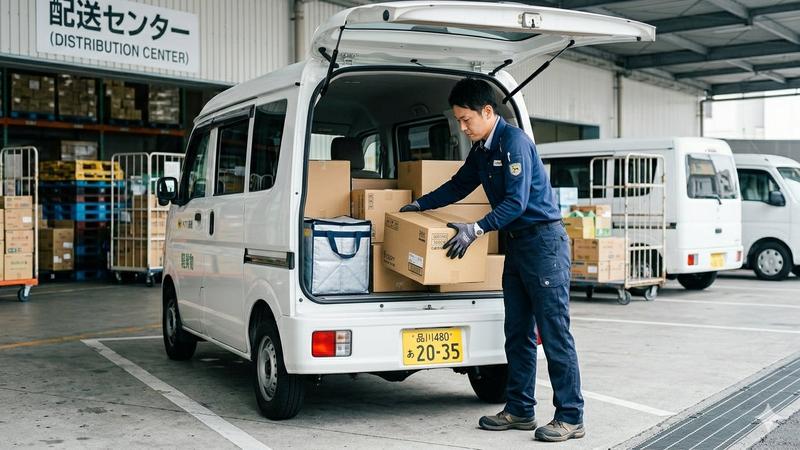 荷物の積み込み